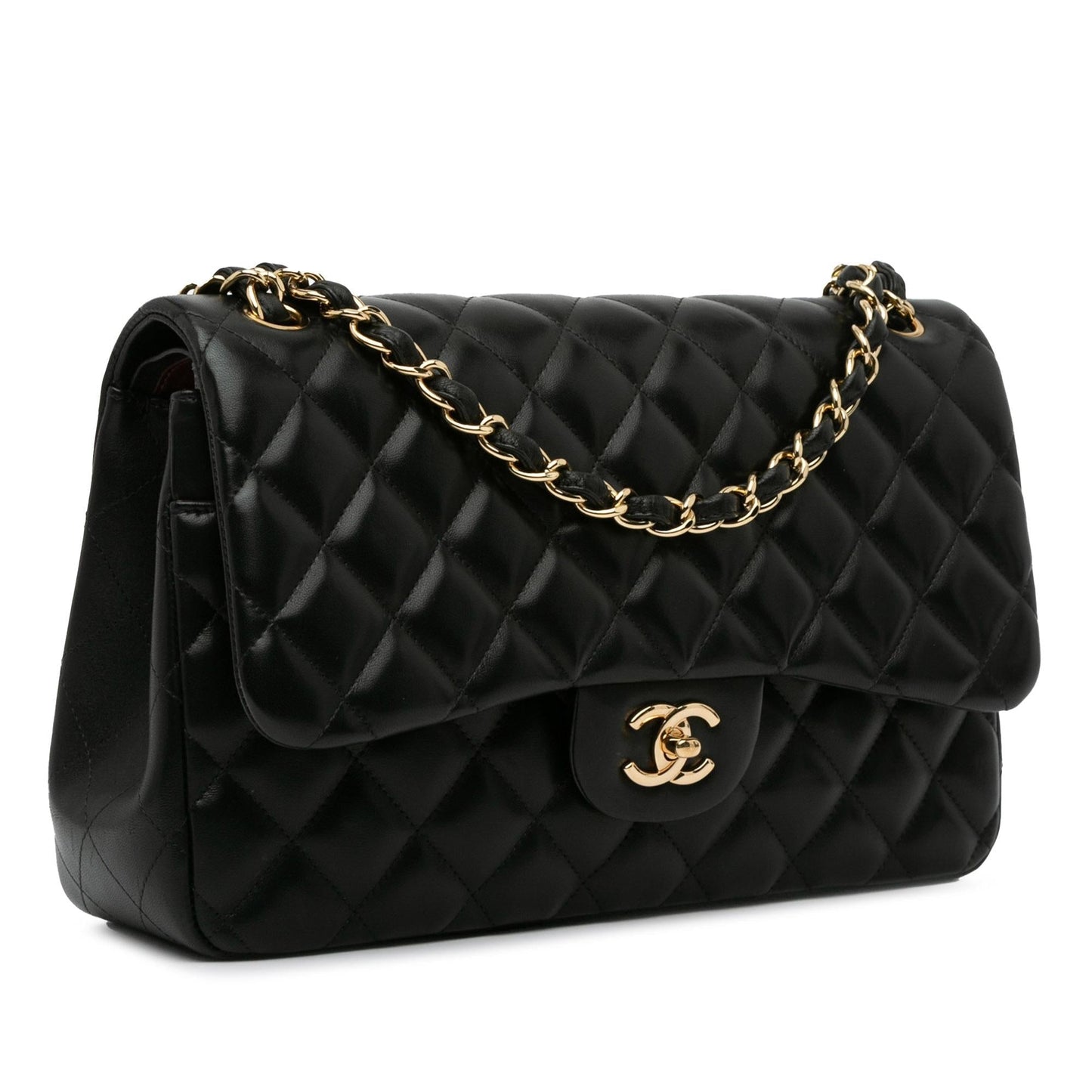 Chanel Jumbo Classic Lambskin Double Flap (SHG-0LaKgj) Shoulder Bag