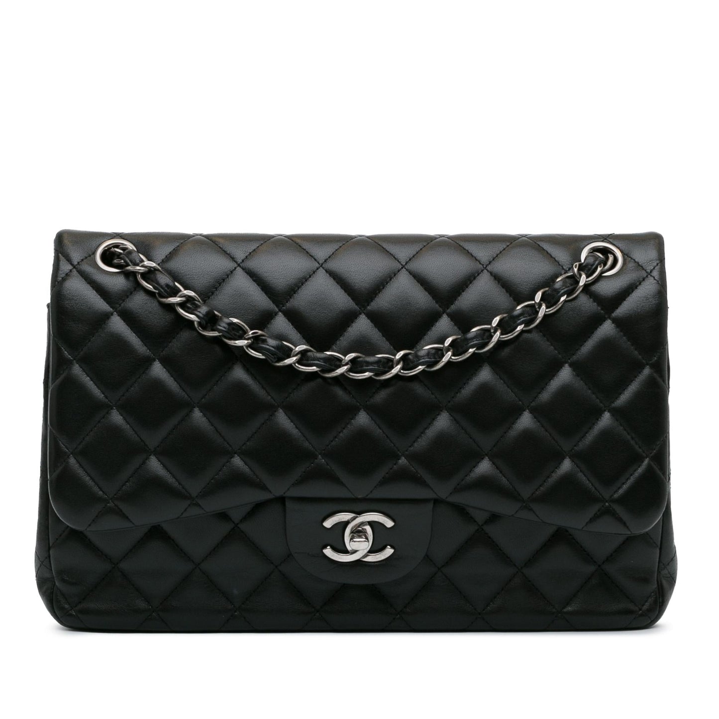 Chanel Jumbo Classic Lambskin Double Flap (SHG-ucgxXa) Shoulder Bag