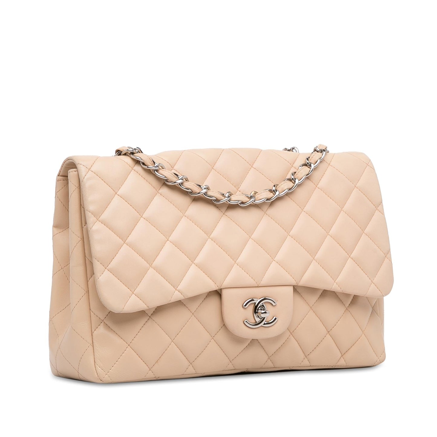 Chanel Jumbo Classic Lambskin Single Flap (SHG-gKWzLM) Shoulder Bag
