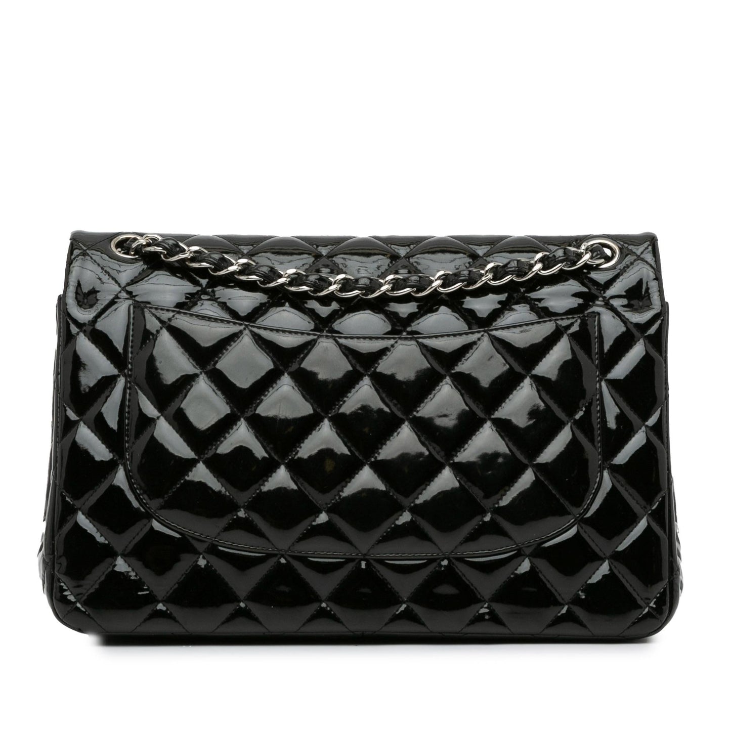 Chanel Jumbo Classic Patent Double Flap (SHG-67ErRs) Shoulder Bag
