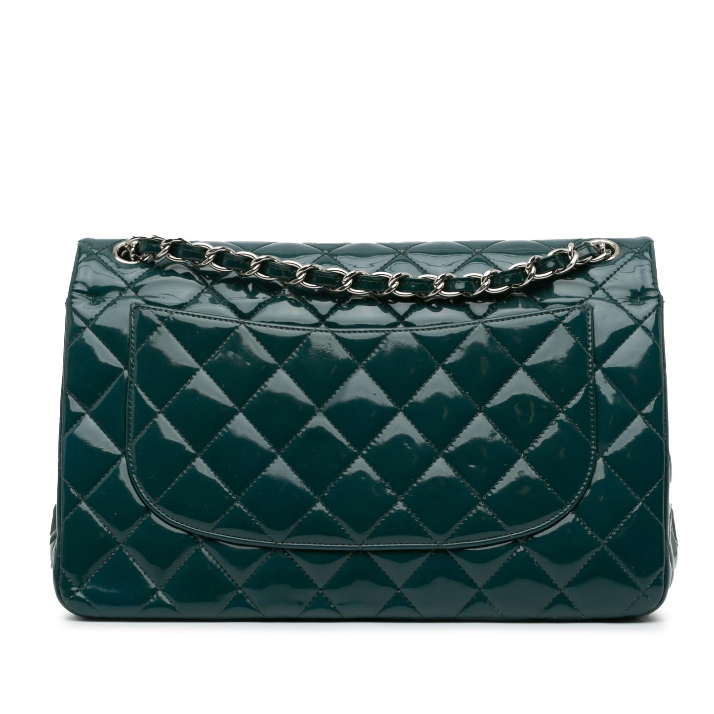 Chanel Jumbo Classic Patent Double Flap (SHG-A8oS33) Shoulder Bag