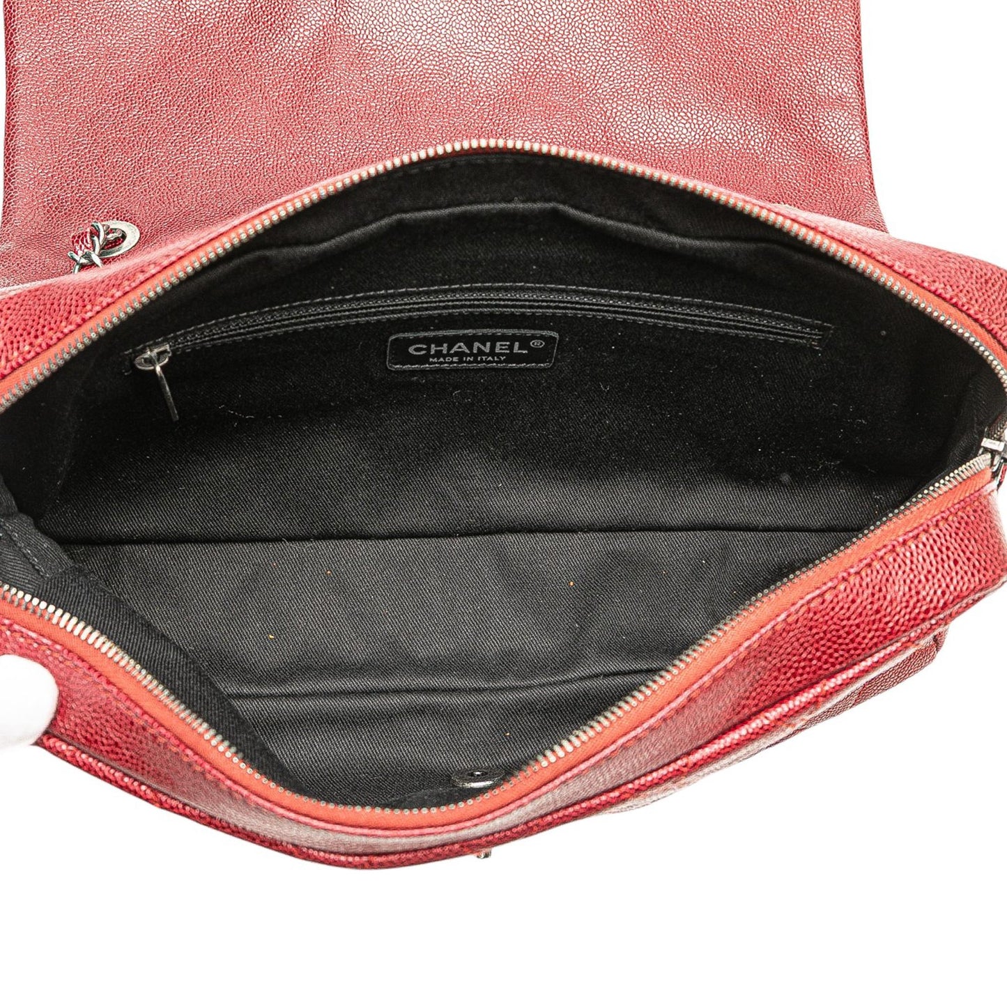 Chanel Jumbo Quilted Iridescent Caviar Easy Flap