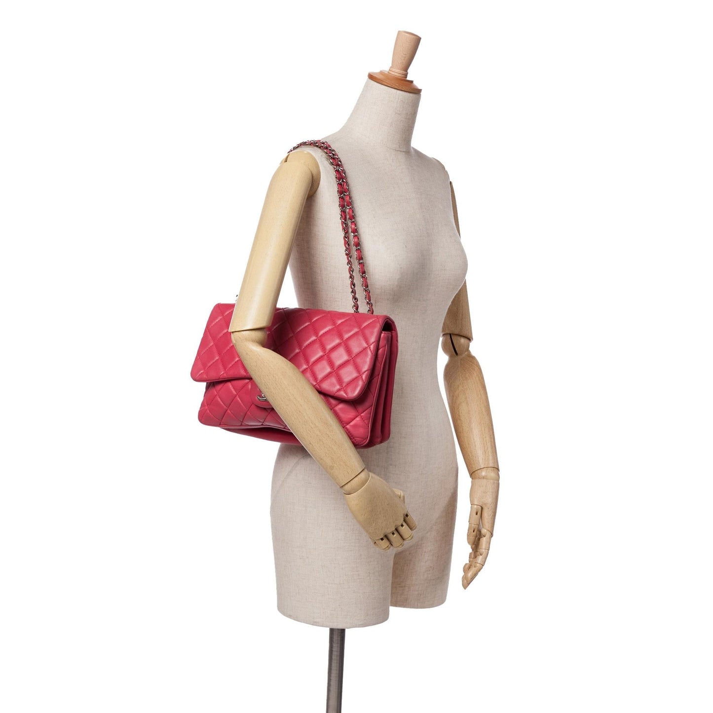 Chanel Jumbo Quilted Lambskin 3 Accordion Flap