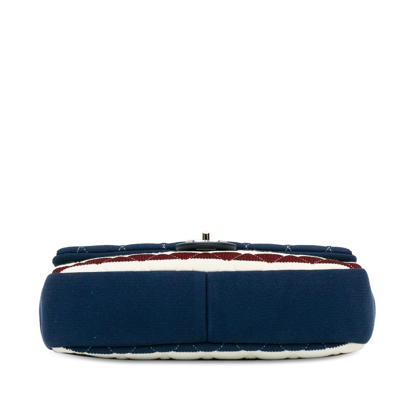 Chanel Jumbo Stripe Jersey Felt and Rope Flap (SHG-1O7u9U) Shoulder Bag