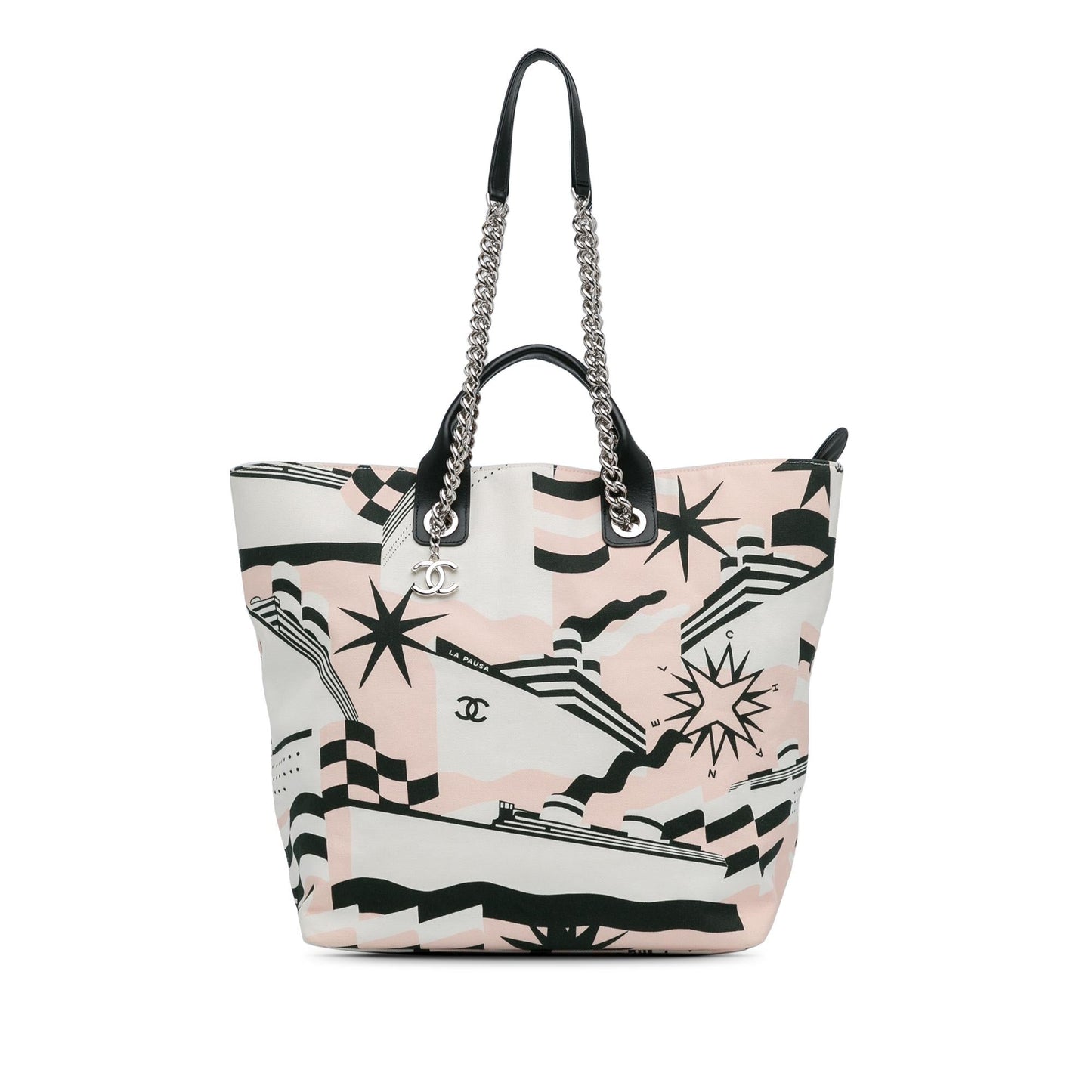 Chanel La Pausa Bay Shopping Tote (SHG-VMMPHk)