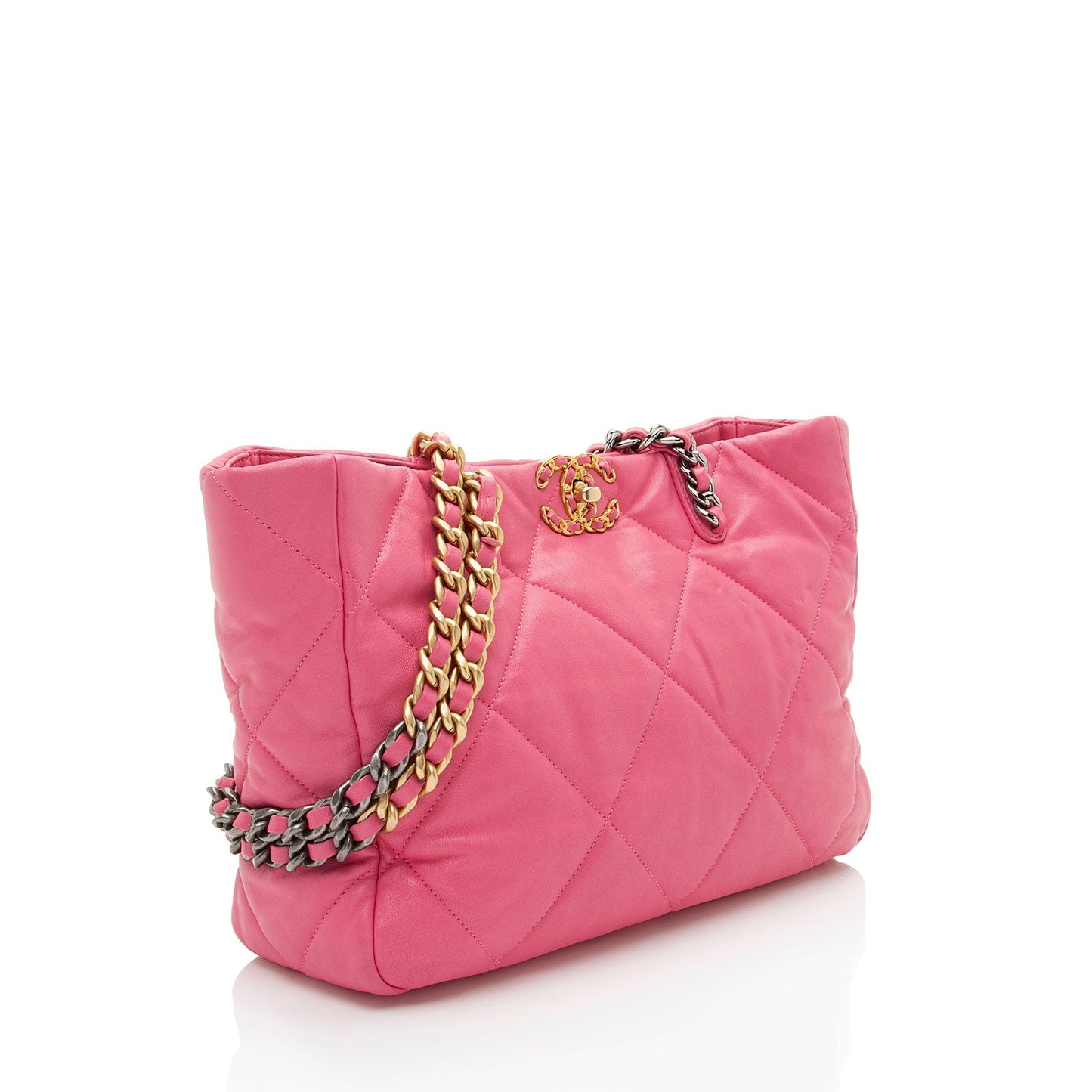Chanel Lambskin 19 East/West Shopping Tote