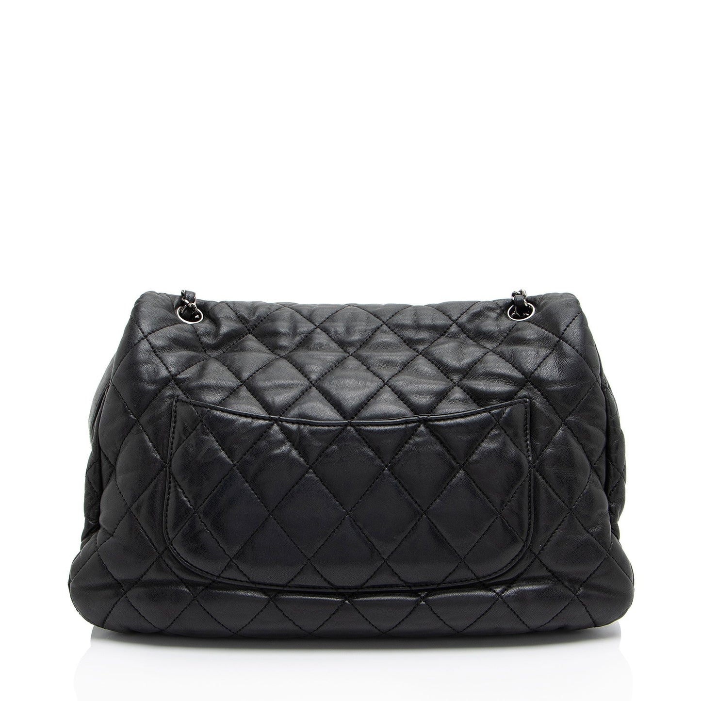 Chanel Lambskin 3 Accordion Maxi Flap Bag