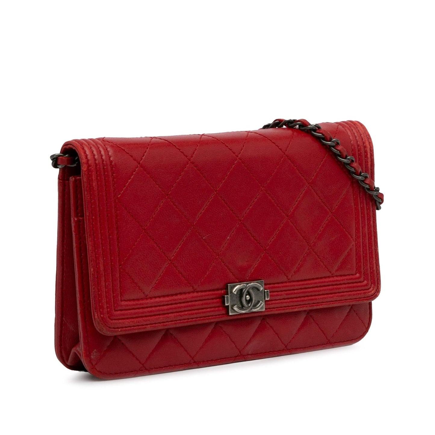 Chanel Lambskin Boy Wallet On Chain (SHG-W6UM3K) Crossbody