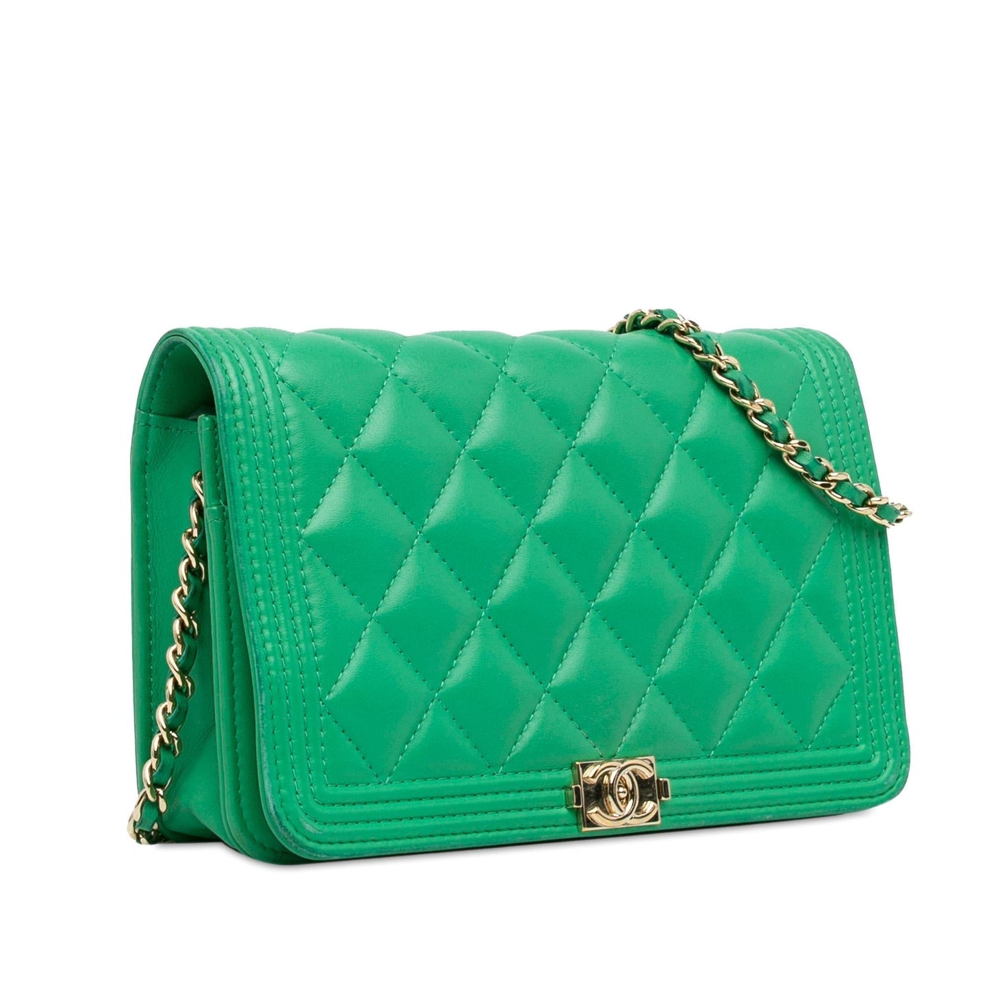 Chanel Lambskin Boy Wallet On Chain (SHG-UIsk0U) Crossbody