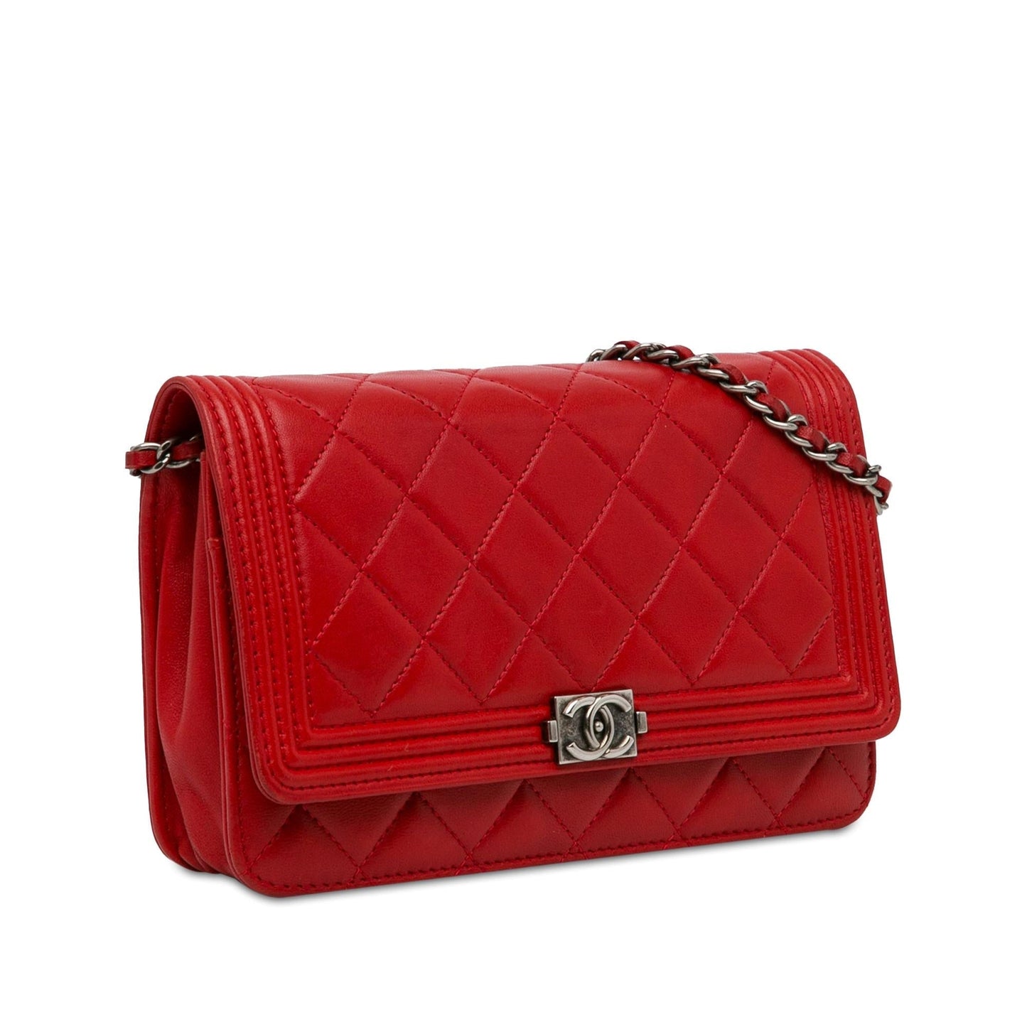 Chanel Lambskin Boy Wallet On Chain (SHG-WD2kyT) Crossbody