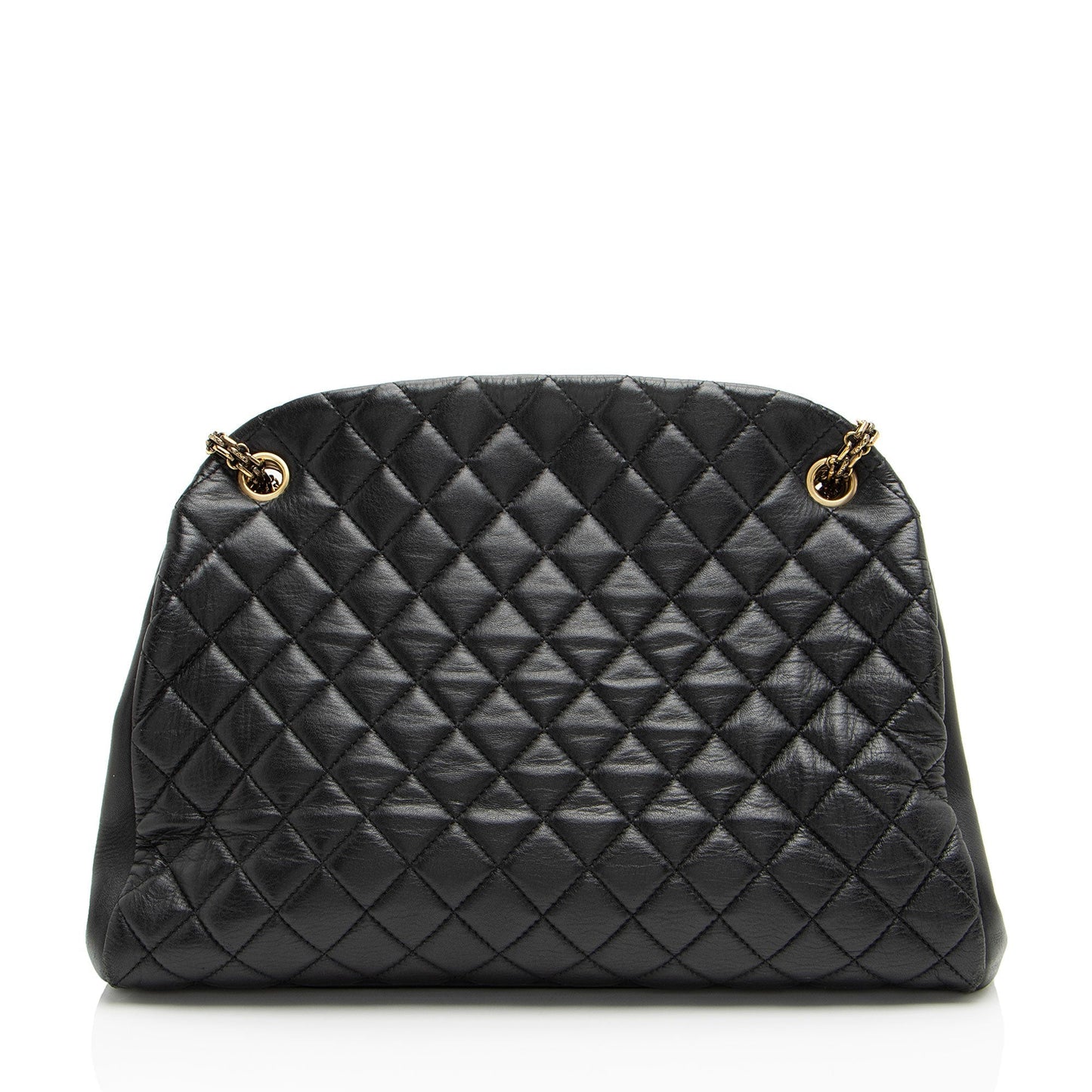Chanel Lambskin Just Mademoiselle Large Bowler Bag (SHF-xiVMoz)