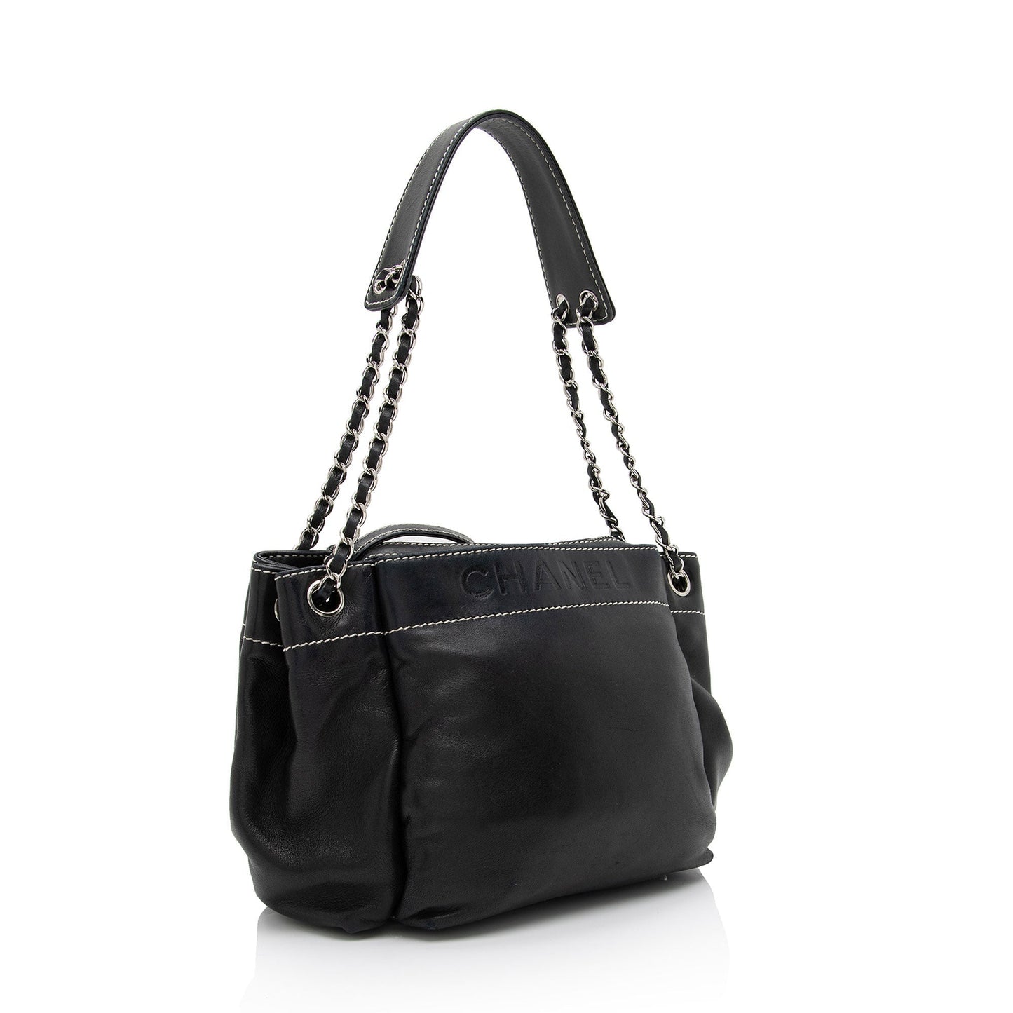 Chanel Lambskin LAX Accordion Shoulder Bag (SHF-WhynN4)