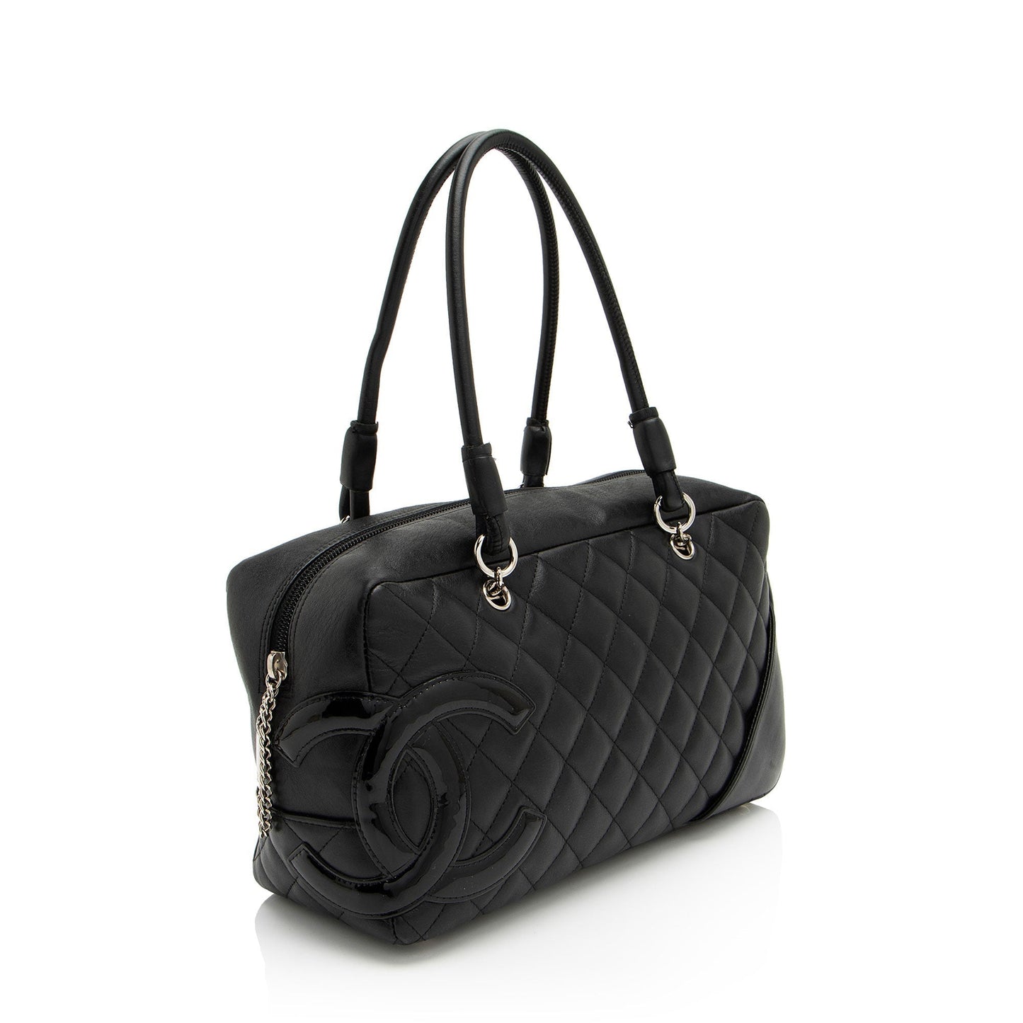 Chanel Lambskin Ligne Cambon Shopper Shoulder Bag (SHF-MaOmWR)