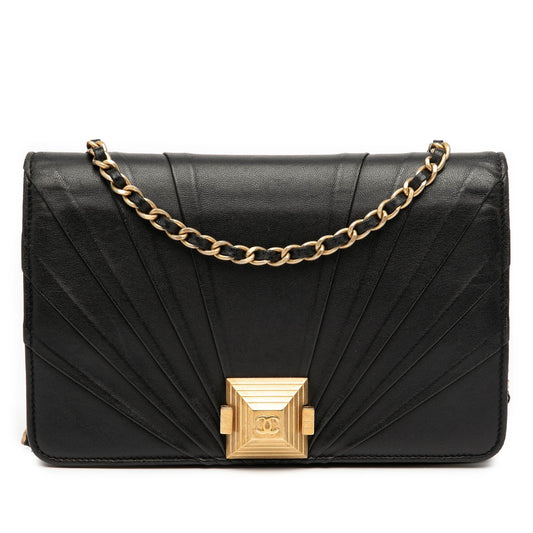 Chanel Lambskin Pyramid Wallet On Chain