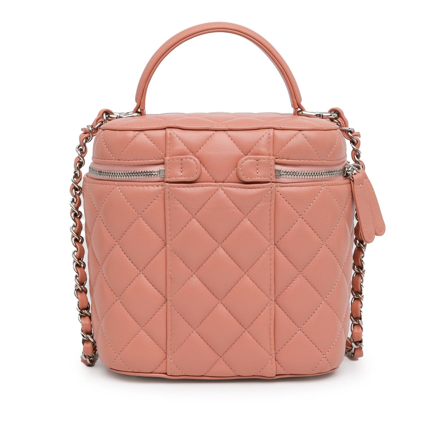 Chanel Lambskin Top Handle Vanity Case with Chain (SHG-BSRNGL) Handbag