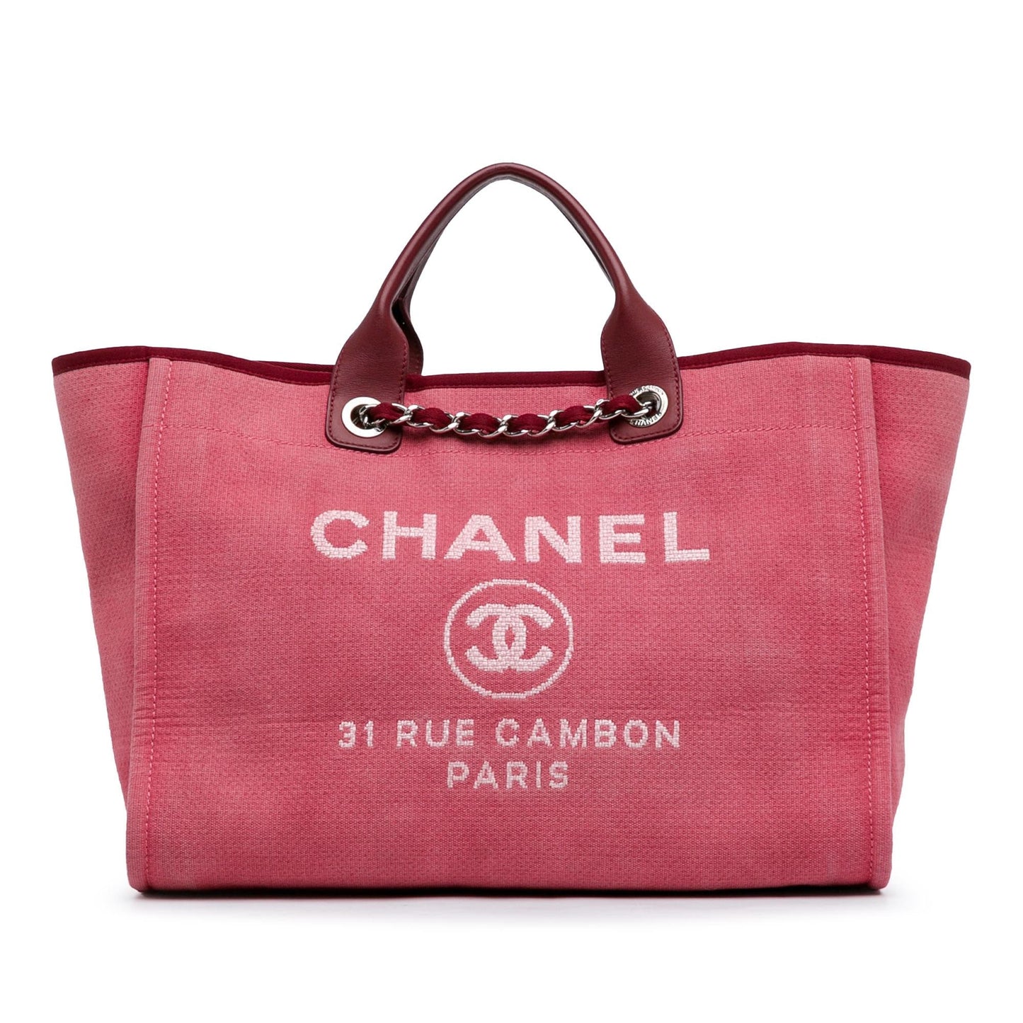 Chanel Large Canvas Deauville Tote (SHG-OpY8VZ)