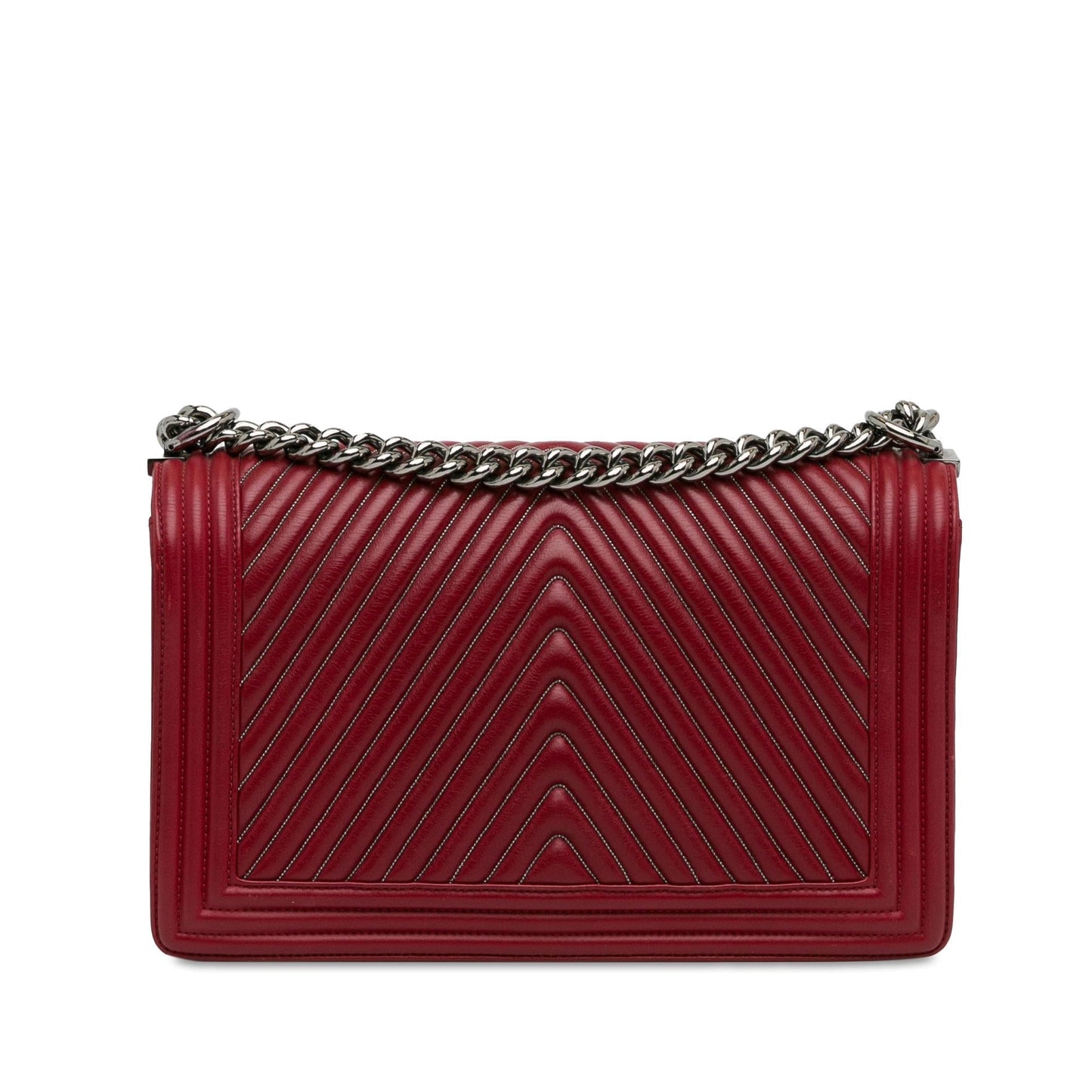 Chanel Large Embellished Calfskin Chevron Boy Flap (SHG-HF4Dqm) Crossbody