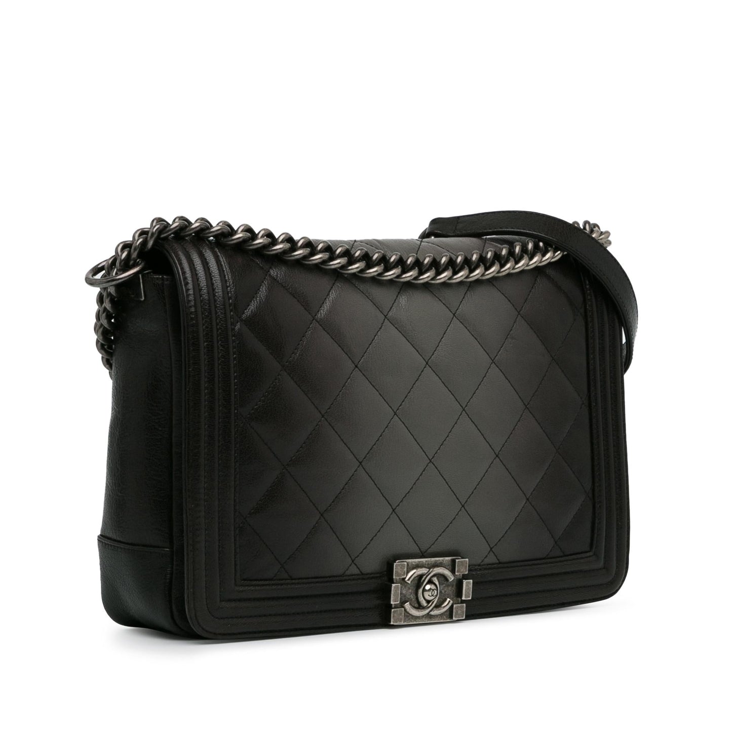 Chanel Large Ombre Calfskin Boy Flap (SHG-hOtY0Z) Crossbody