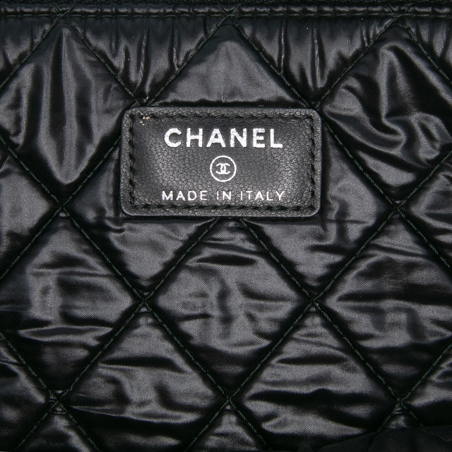 Chanel Large Quilted Caviar Boy O Case Clutch