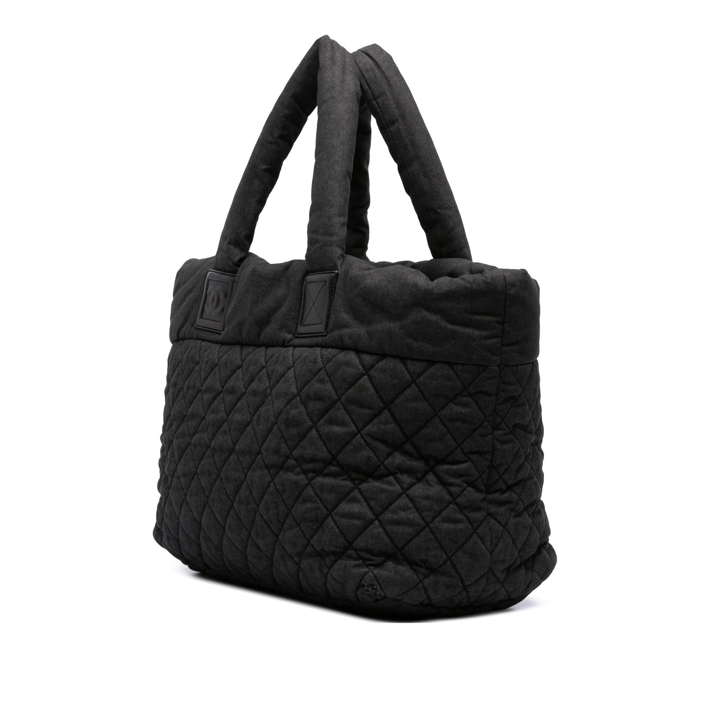 Chanel Large Quilted Denim Coco Cocoon Tote