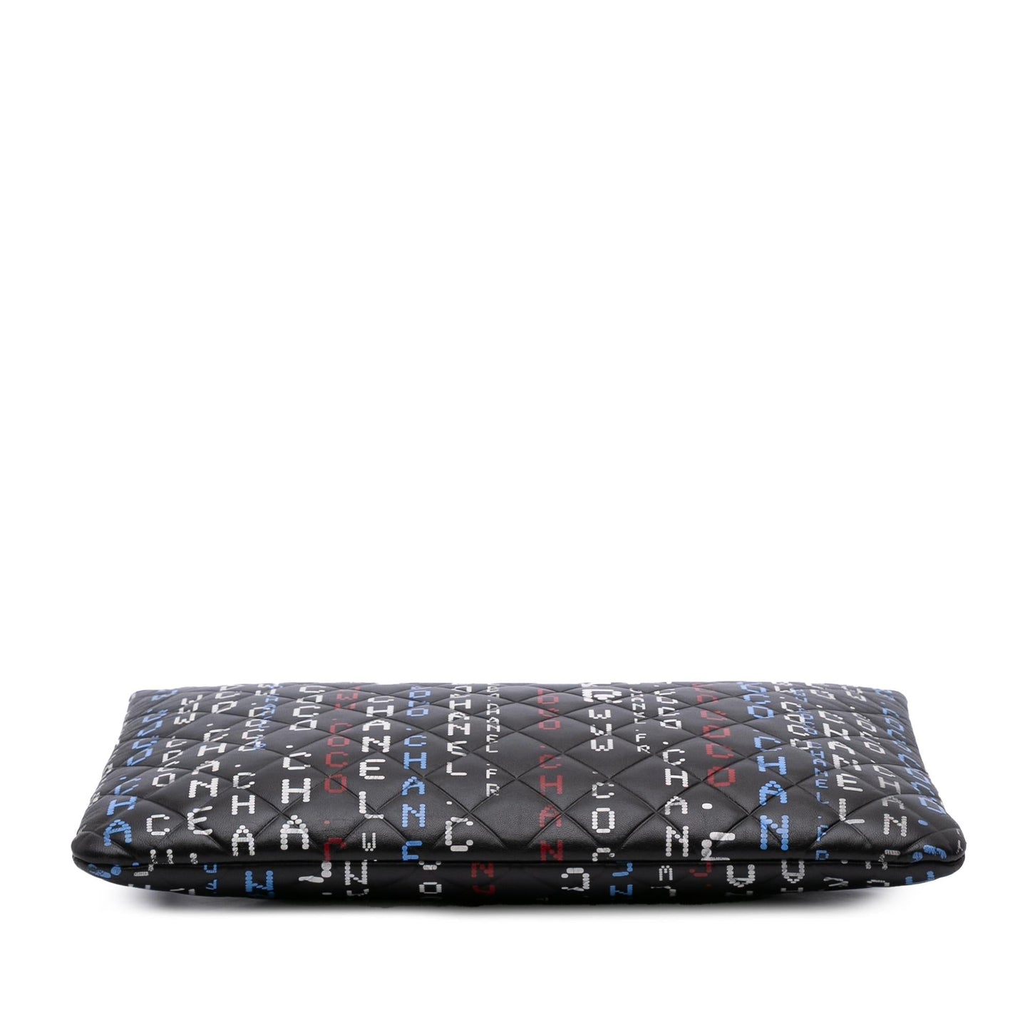 Chanel Large Quilted Lambskin Data Center O Case Clutch
