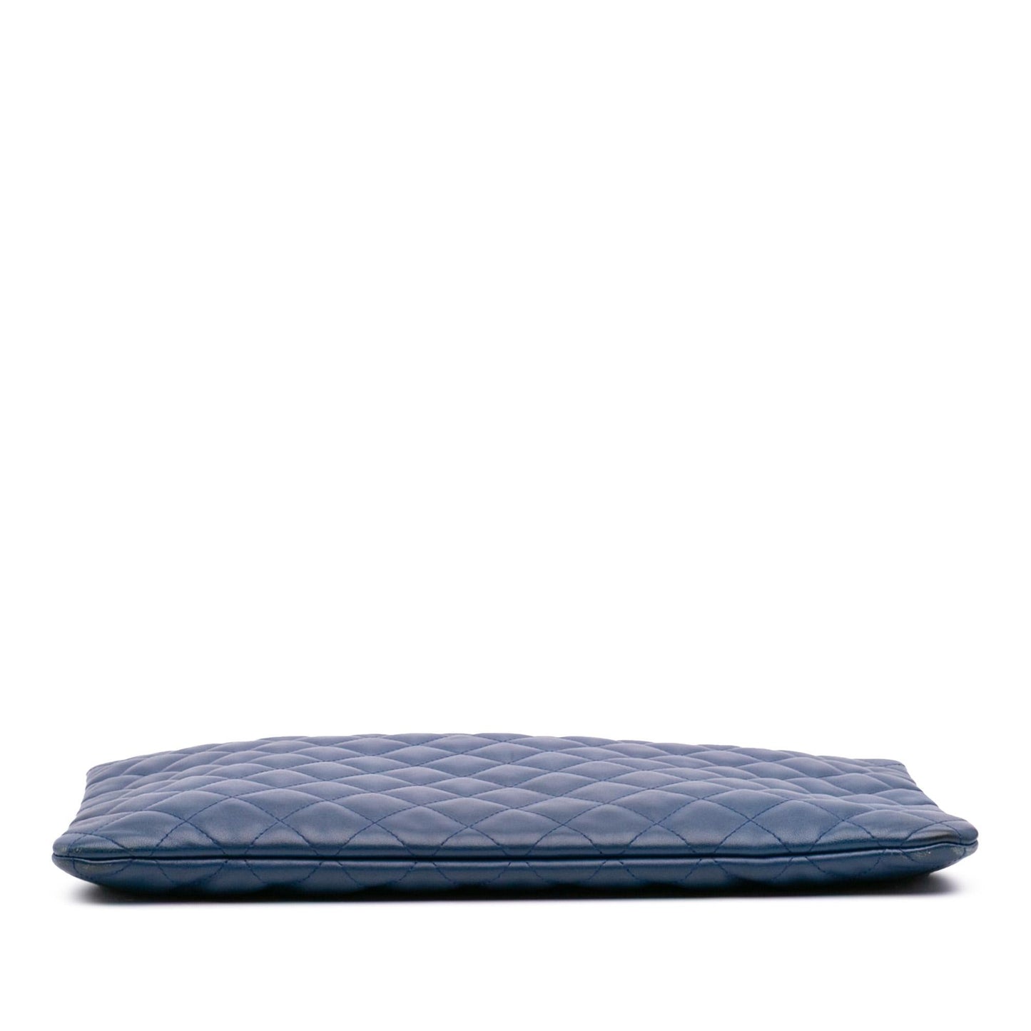 Chanel Large Quilted Lambskin O Case Clutch