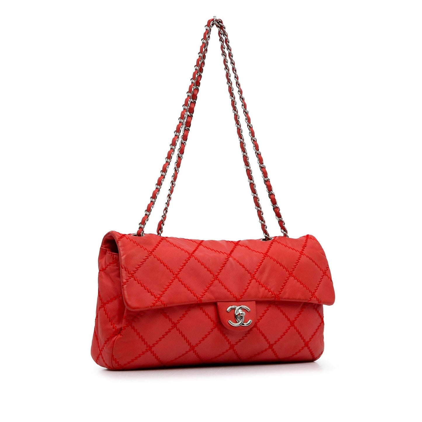 Chanel Large Ultimate Stitch Lambskin Flap (SHG-EPPUHv) Shoulder Bag