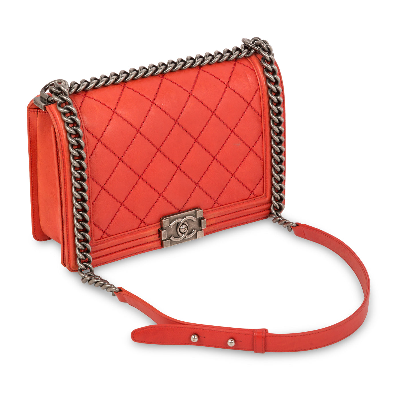Chanel Double Stitch Boy Bag - Large