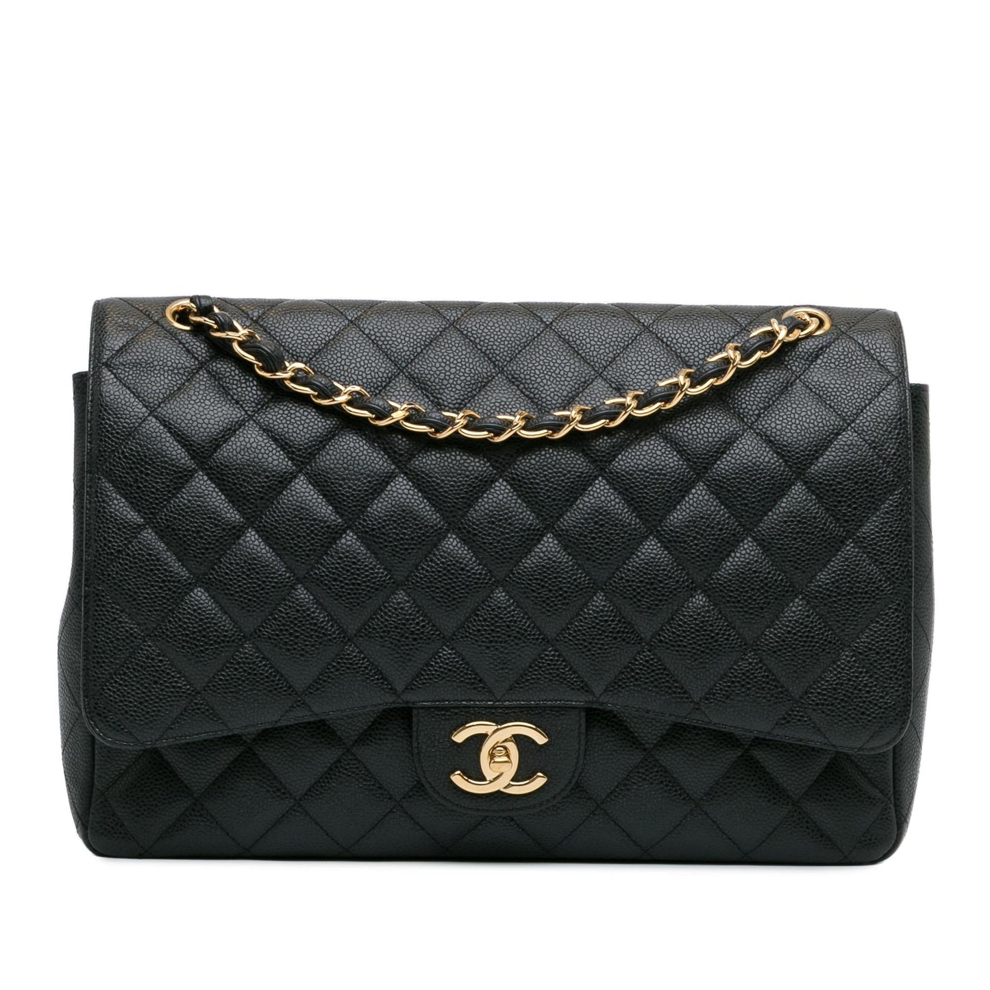 Chanel Maxi Classic Caviar Double Flap (SHG-LTyf3Q) Shoulder Bag