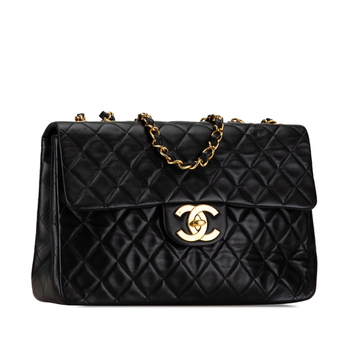 Chanel Maxi Classic Lambskin Single Flap (SHG-kQKahZ) Shoulder Bag