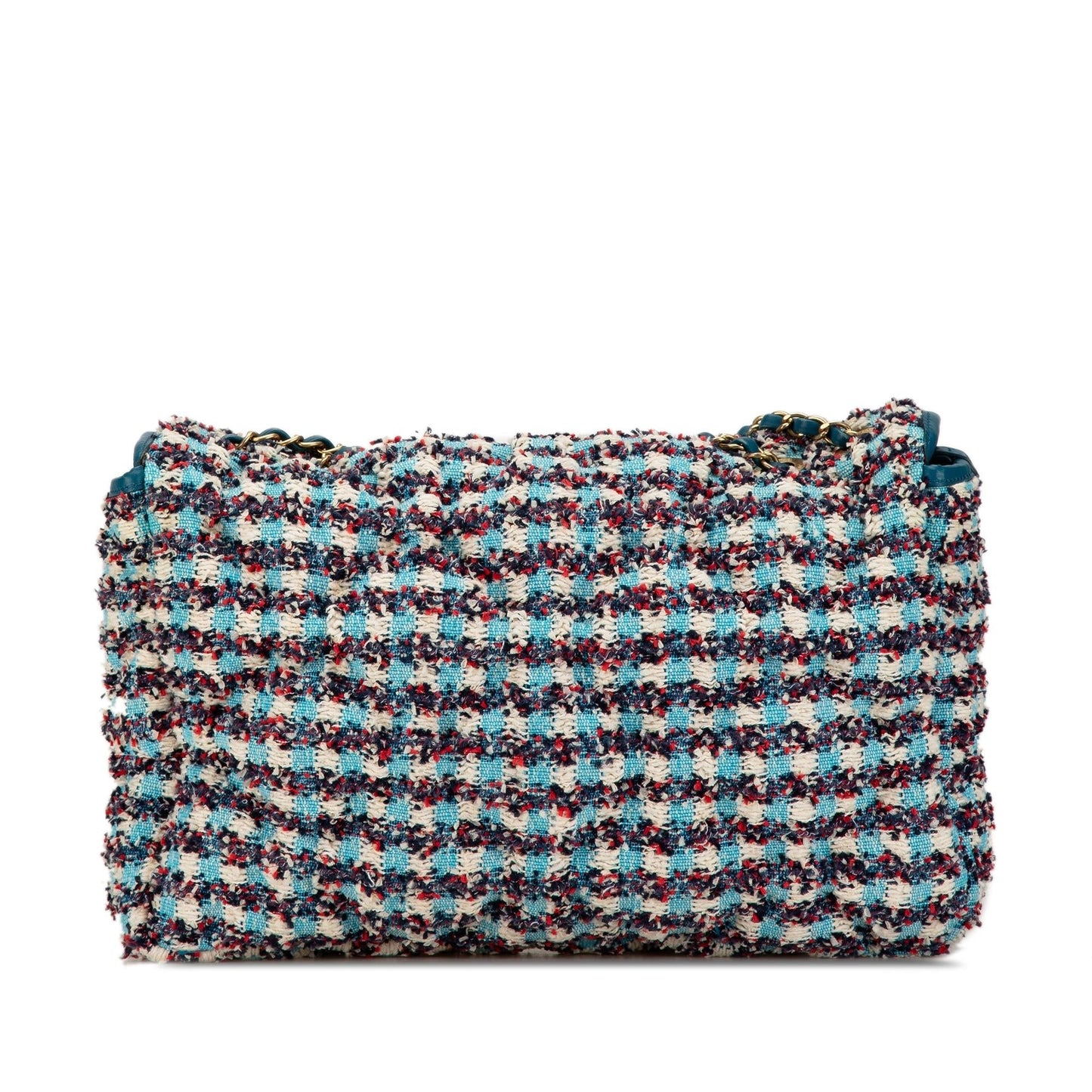 Chanel Maxi Tweed Chesterfield Single Flap (SHG-t8PRWy)