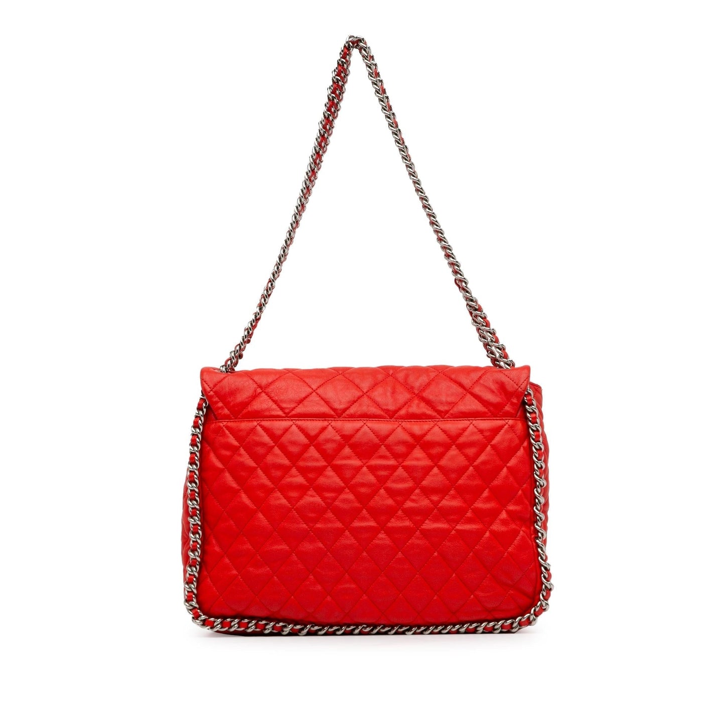 Chanel Maxi Washed Lambskin Chain Around Flap (SHG-io9S1p) Shoulder Bag