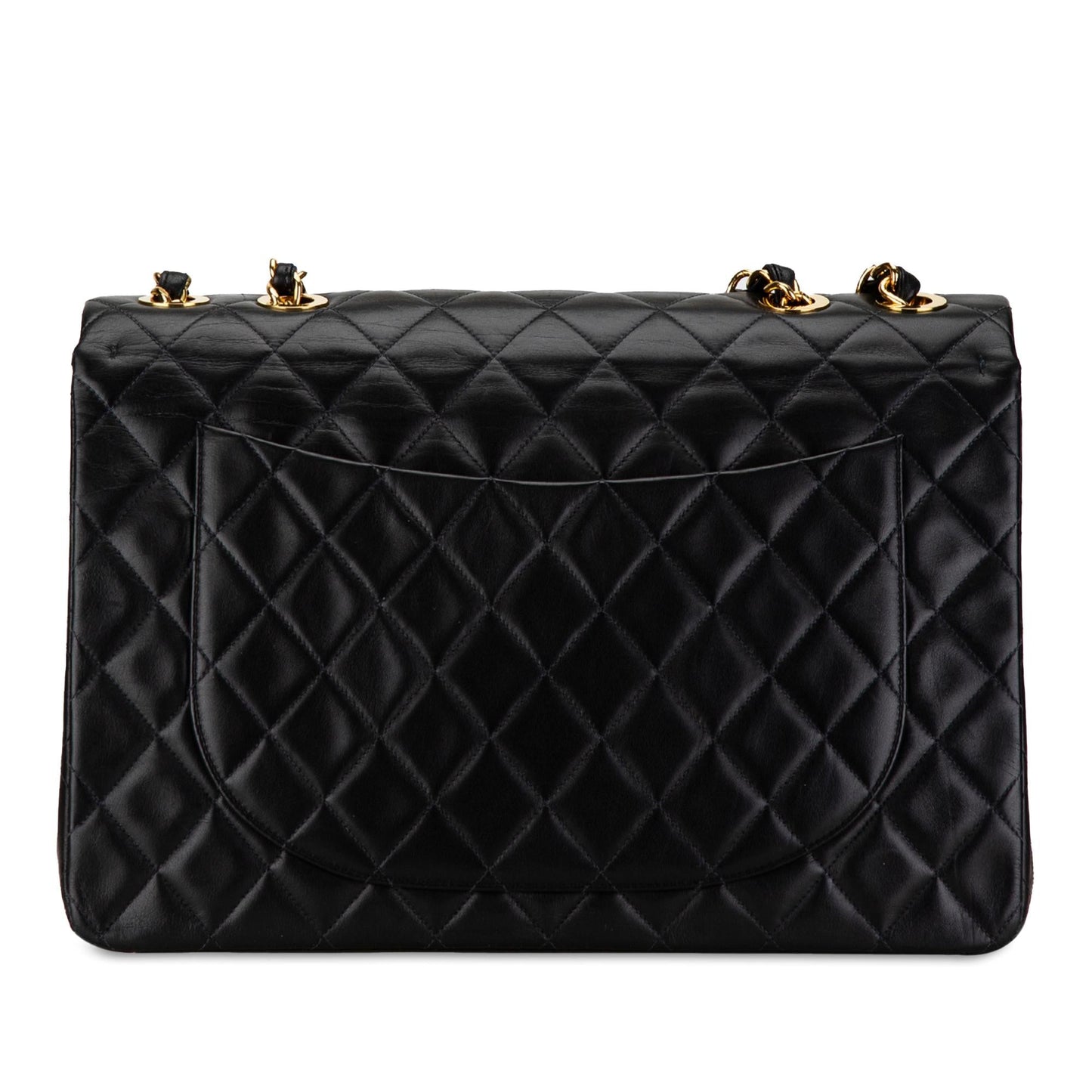 Chanel Maxi XL Classic Lambskin Single Flap (SHG-vNBmIg) Shoulder Bag