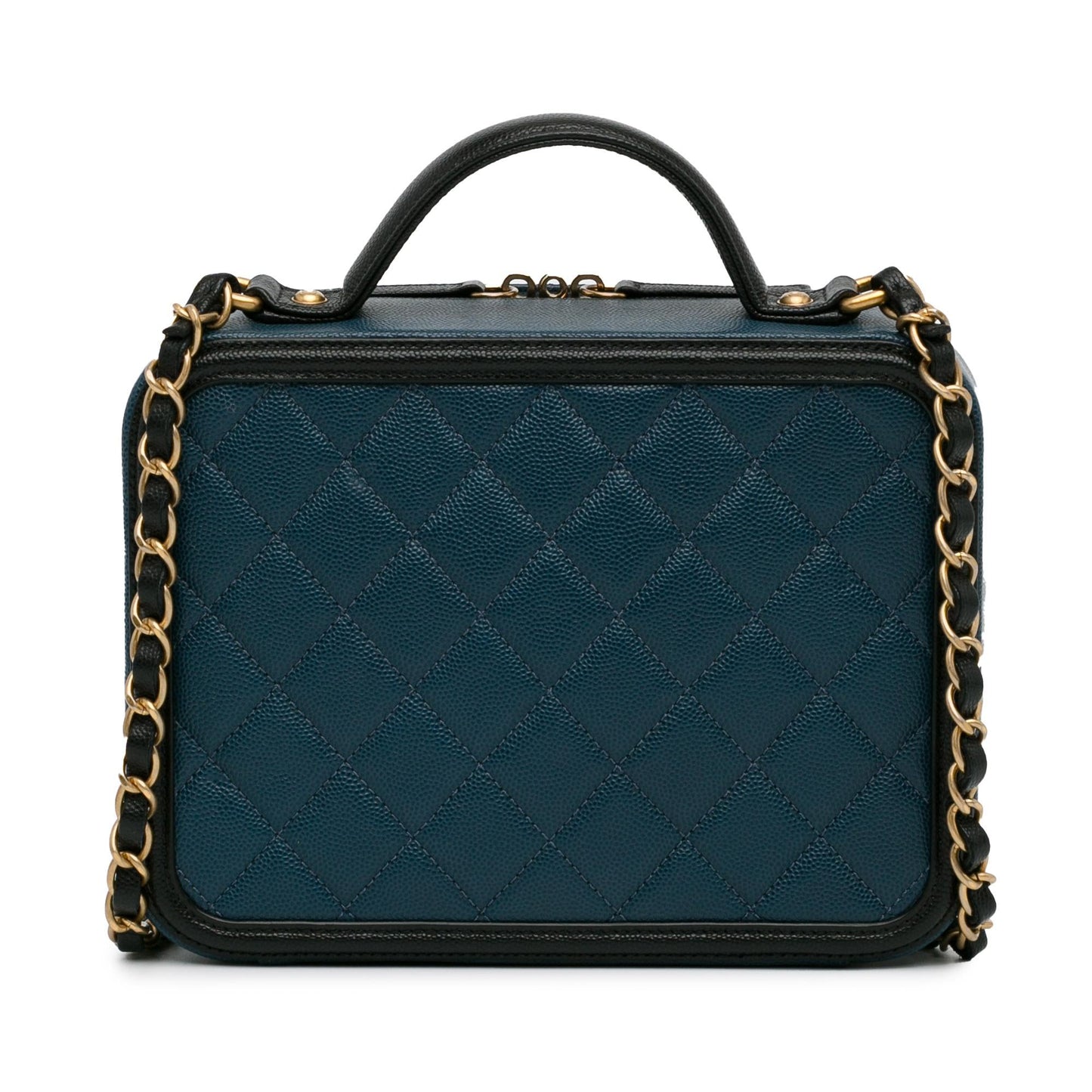 Chanel Medium Bicolor Caviar CC Filigree Vanity Case (SHG-FS85RY) Handbag