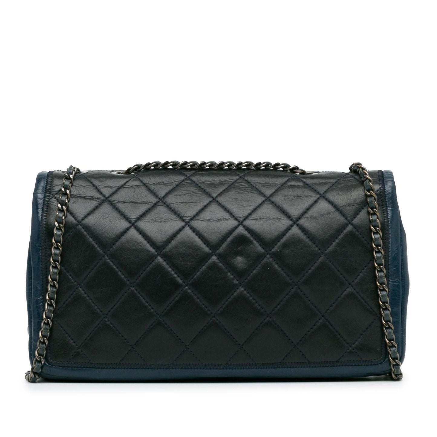 Chanel Medium Bicolor Lambskin Graphic Flap (SHG-EwBfXt)