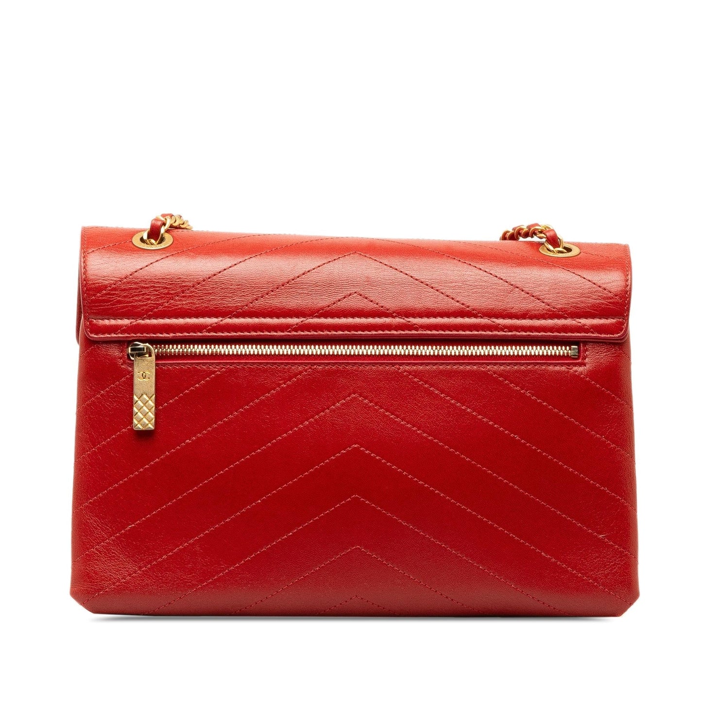 Chanel Medium CC Chevron Lambskin Envelope Flap (SHG-k9drR3) Shoulder Bag