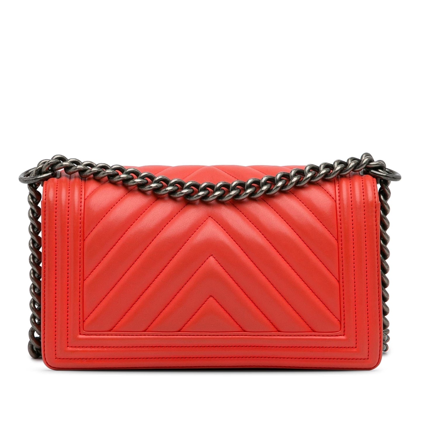 Chanel Medium Calfskin Chevron Boy Flap