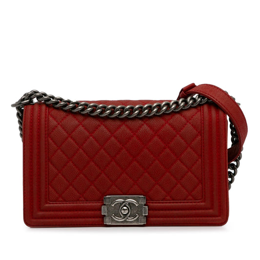 Chanel Medium Caviar Boy Flap Bag (SHG-PUBDTr)