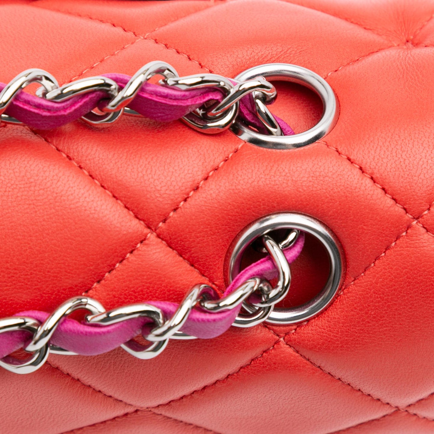 Chanel Medium Classic Bicolor Lambskin Double Flap
