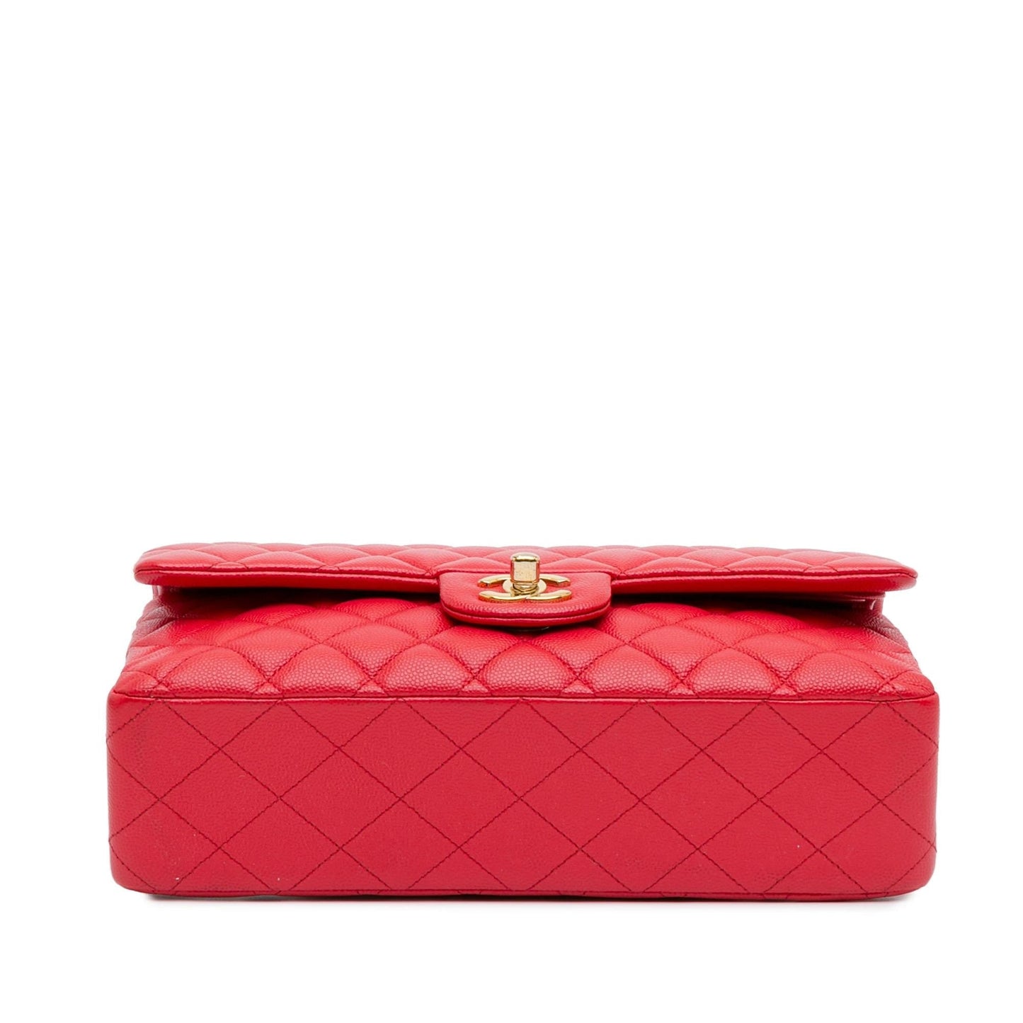 Chanel Medium Classic Caviar Double Flap (SHG-Pe4Lry) Shoulder Bag
