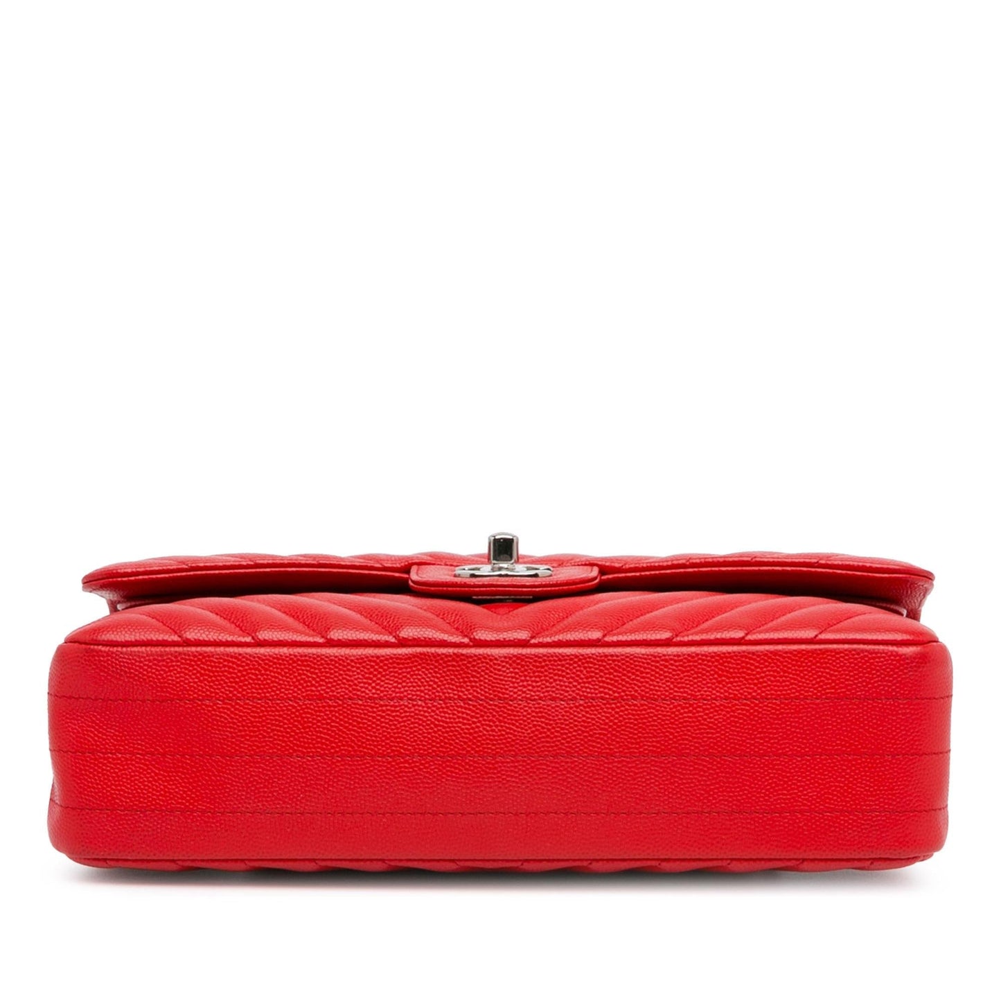 Chanel Medium Classic Chevron Caviar Double Flap (SHG-Cx8LmL) Shoulder Bag