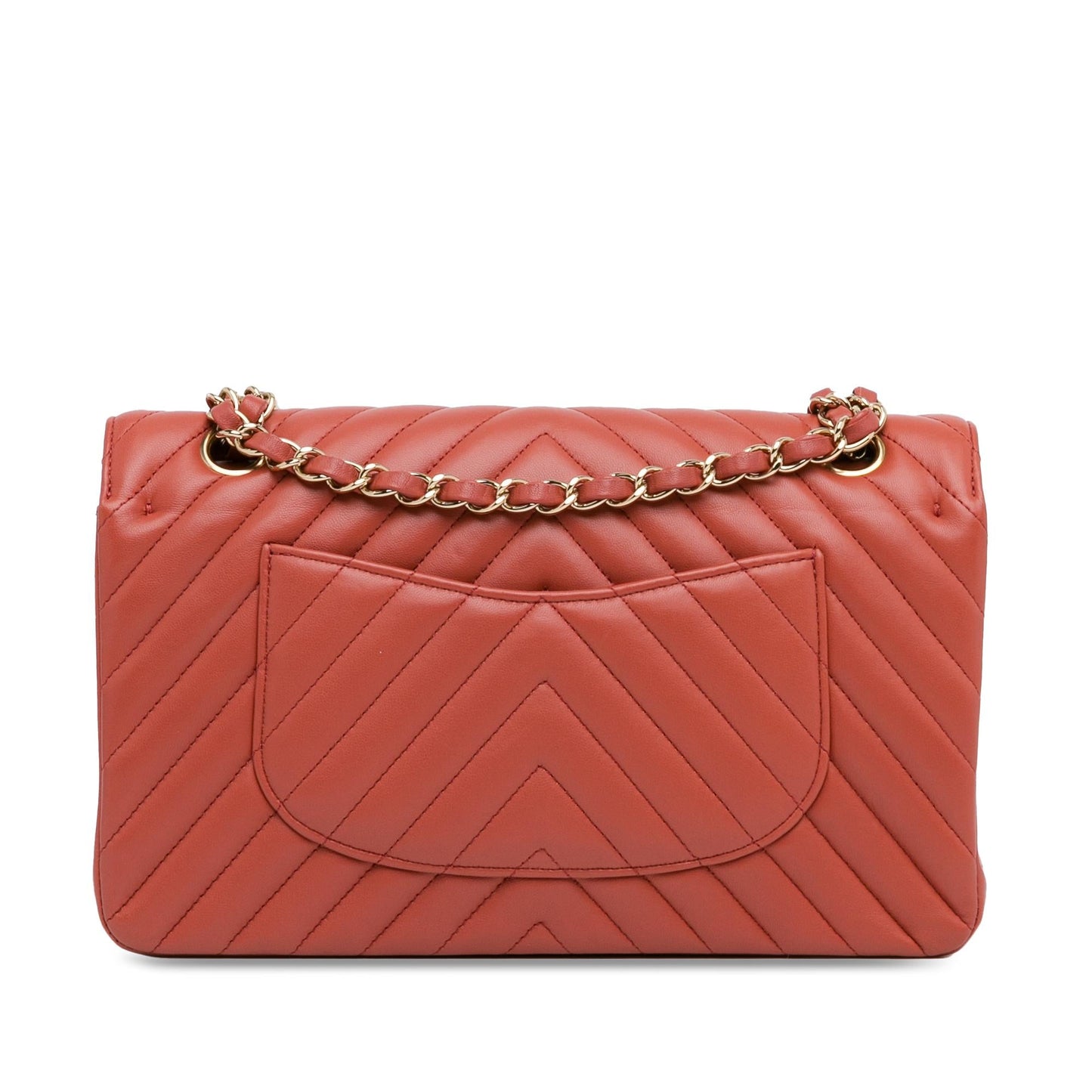 Chanel Medium Classic Chevron Lambskin Double Flap (SHG-cwKVOo) Shoulder Bag