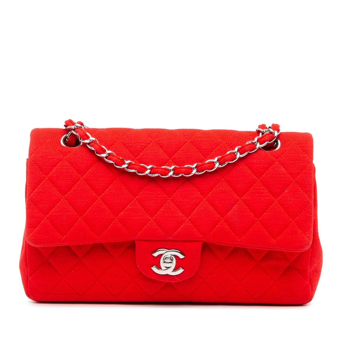 Chanel Medium Classic Jersey Double Flap