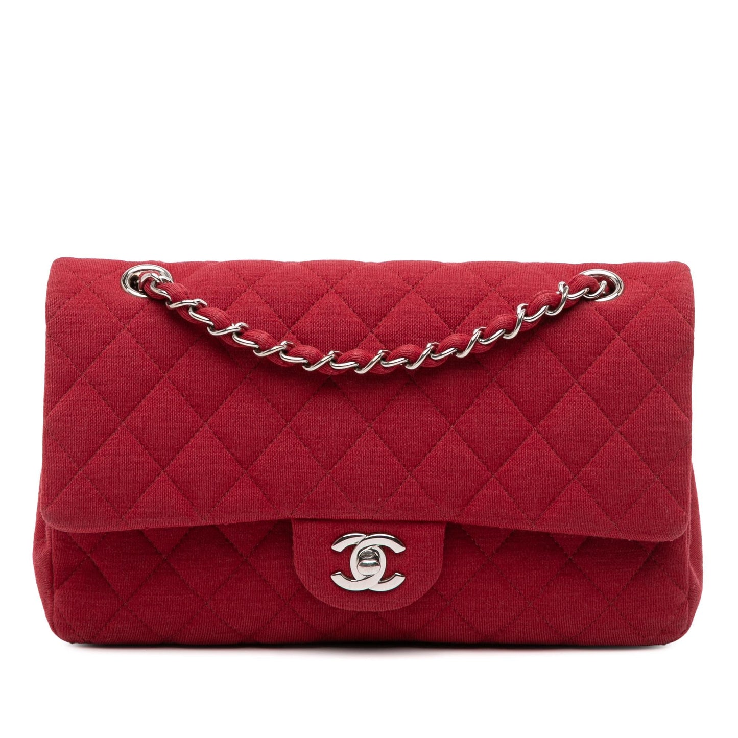 Chanel Medium Classic Jersey Double Flap