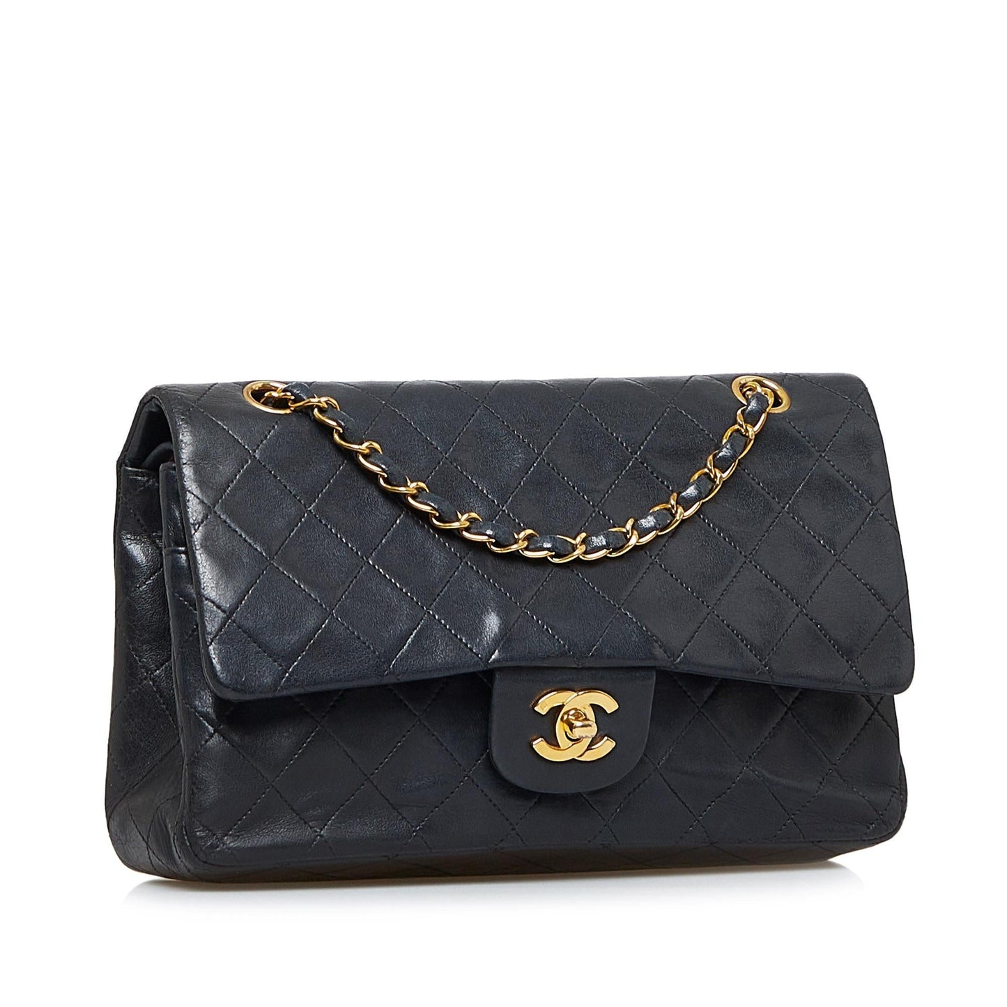 Chanel Medium Classic Lambskin Double Flap (SHG-QHtK2D)