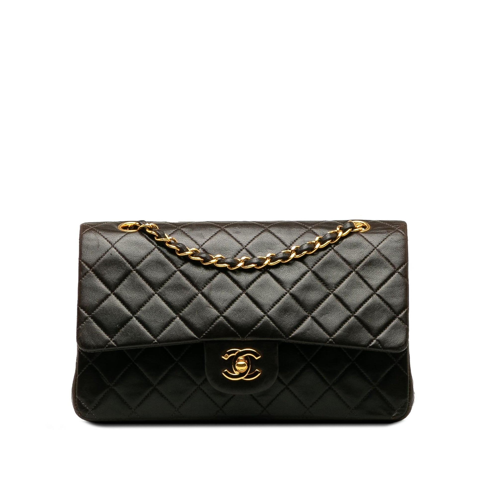 Chanel Medium Classic Lambskin Double Flap (SHG-kZvYcH) Shoulder Bag