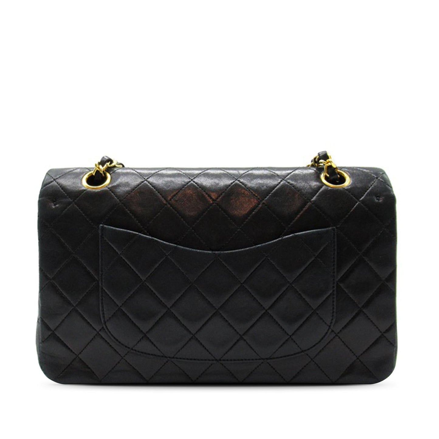 Chanel Medium Classic Lambskin Double Flap (SHG-rOp0wC) Shoulder Bag