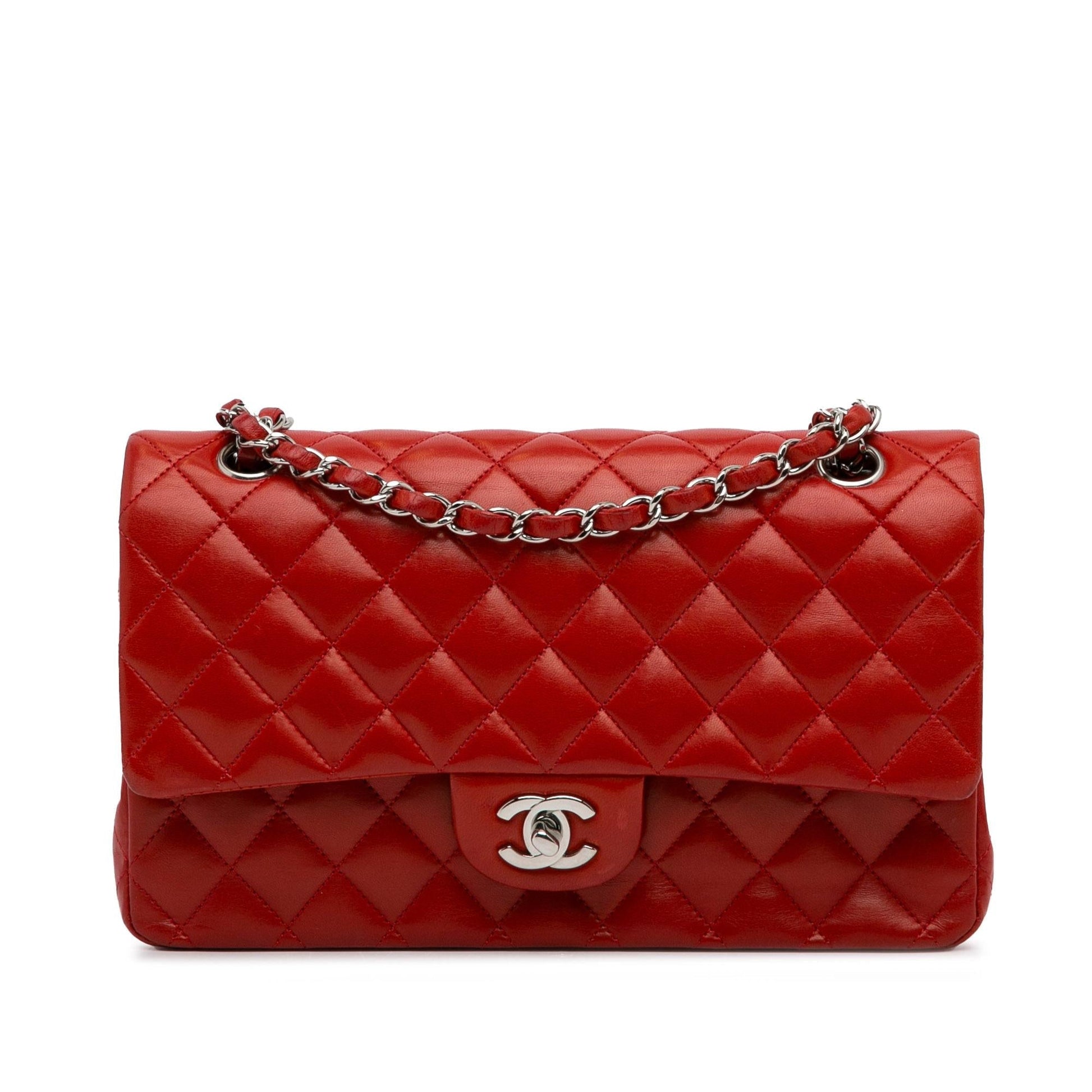 Chanel Medium Classic Lambskin Double Flap (SHG-jANftr) Shoulder Bag