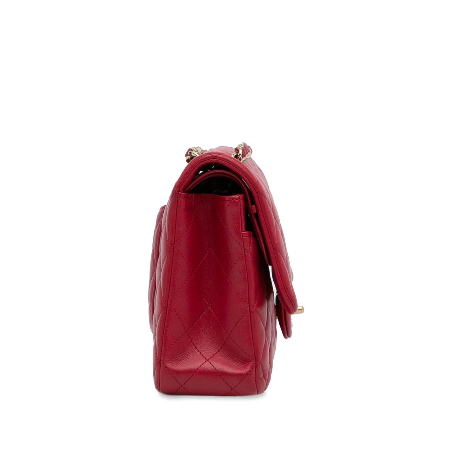 Chanel Medium Classic Lambskin Double Flap (SHG-6UdiQp) Shoulder Bag
