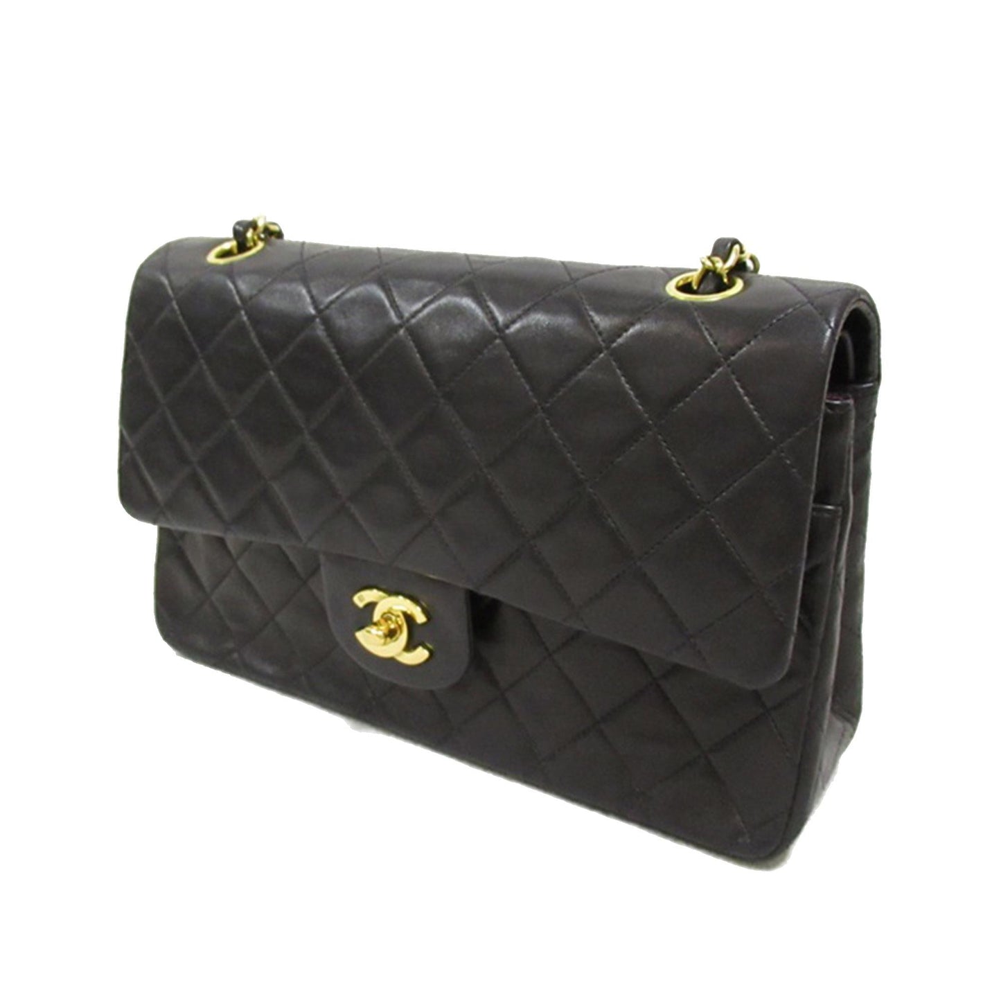 Chanel Medium Classic Lambskin Double Flap (SHG-UXC9dz) Shoulder Bag